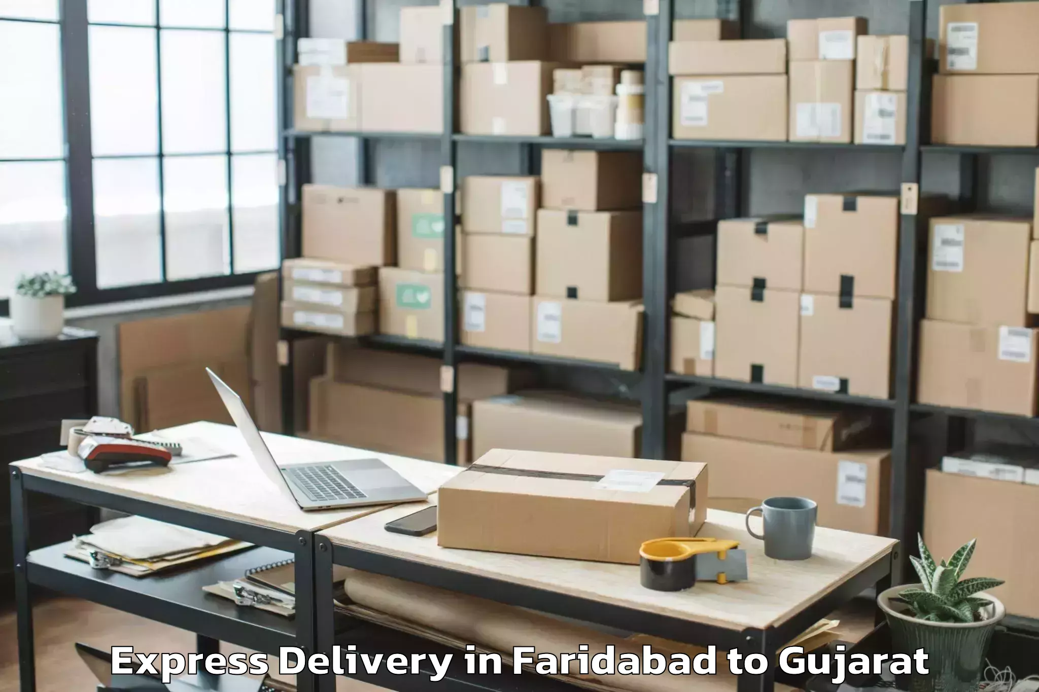 Book Your Faridabad to Sayla Express Delivery Today